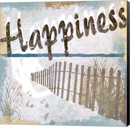 Framed Beach Happiness 2 Print