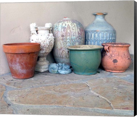 Framed Clay Pots 2 Print