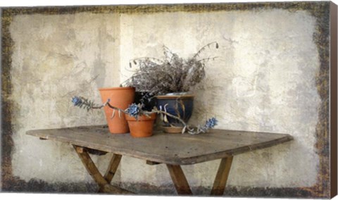 Framed Clay Pots 7b Print