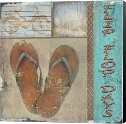 Framed Flip Flop Days Print