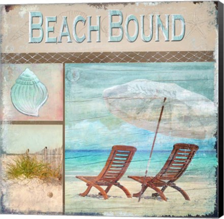 Framed Seshells By The Seashore Print