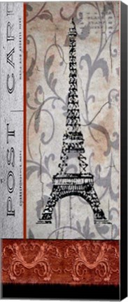 Framed Paris Postcard Print