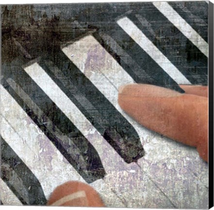 Framed Snipets Of Music 2 Print