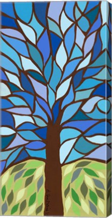 Framed Tree of Life - Blue Print