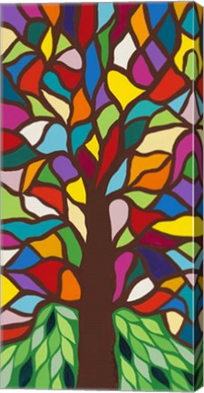 Framed Tree of Life - Rainbow II Print