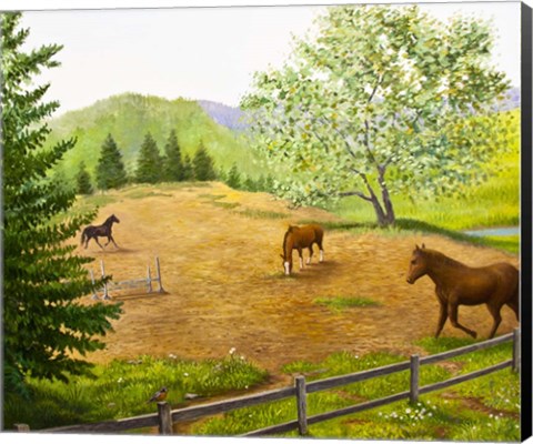 Framed Horses section 6 Print