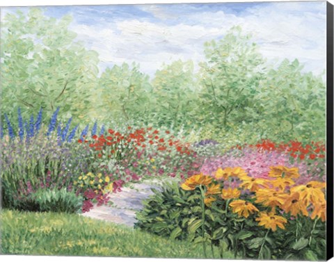 Framed Impressionistic Garden Print