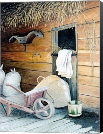 Framed In the Barn Print