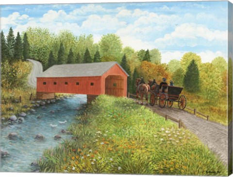 Framed Old Country Road Print