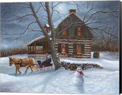 Framed Winter Moonlight Print