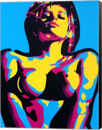 Framed Abstract Nude Print