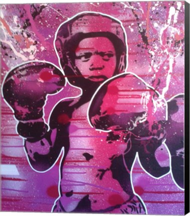 Framed Boxer Kid 1 Print