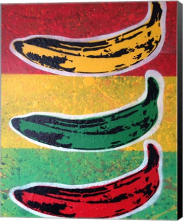 Framed Rasta Banana Print