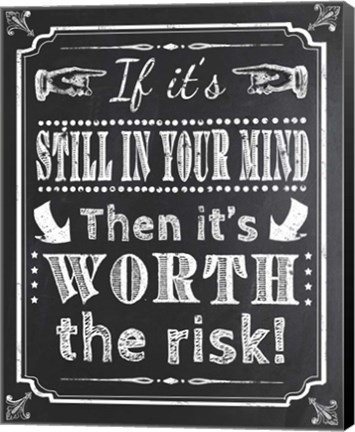 Framed Chalk Board 1 Print