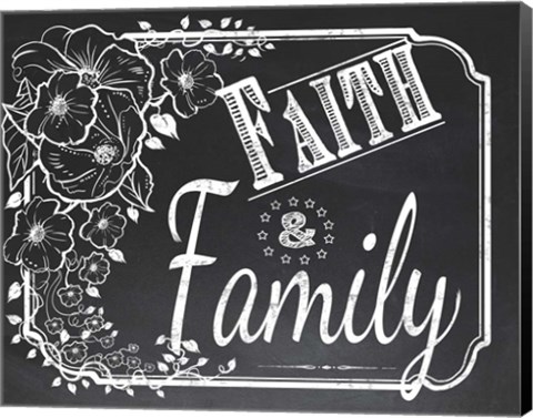 Framed Chalk Board 4 Print