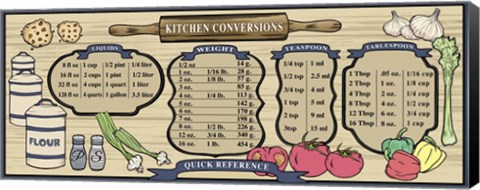 Framed Earth Tone Recipe Board Print