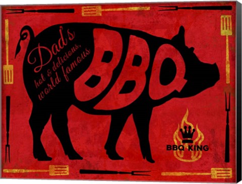 Framed BBQ 1 Print