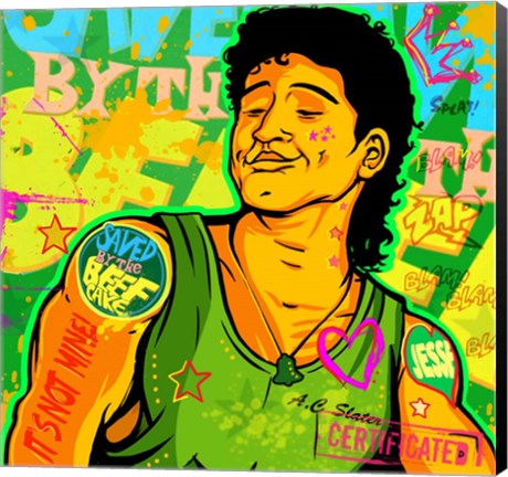 Framed AC Slater Print