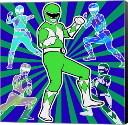 Framed Power Ranger 1 Print
