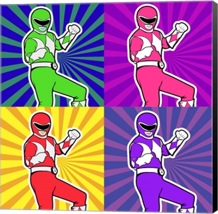 Framed Power Ranger 2 Print