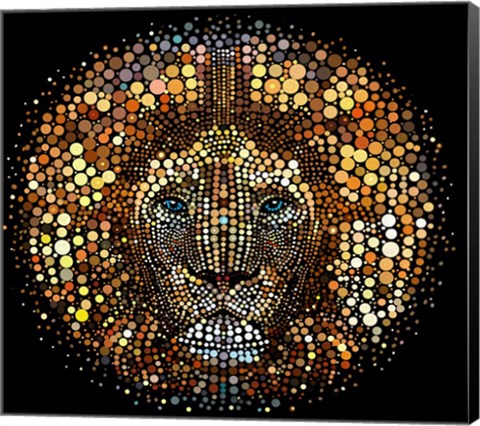 Framed Paint Dawb Lion Print