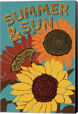 Framed Summer and Sun Print
