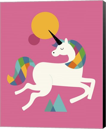 Framed To Be A Unicorn Print