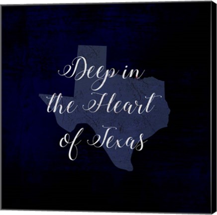 Framed Deep in Texas Print