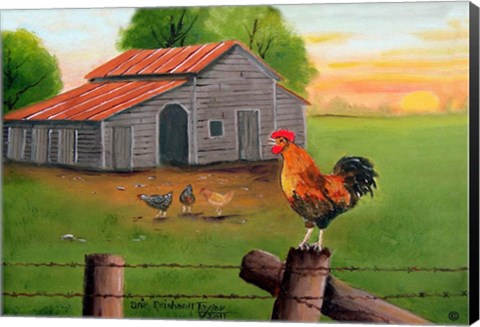 Framed Big Red Print