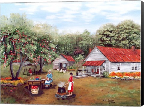 Framed Making Applebutter Print