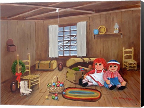 Framed Christmas Attic Print