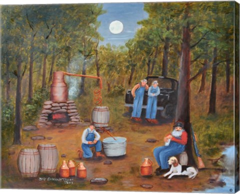 Framed Moonshine Run Print