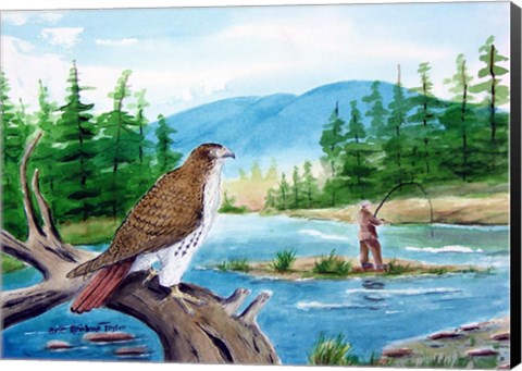Framed Fishing Print