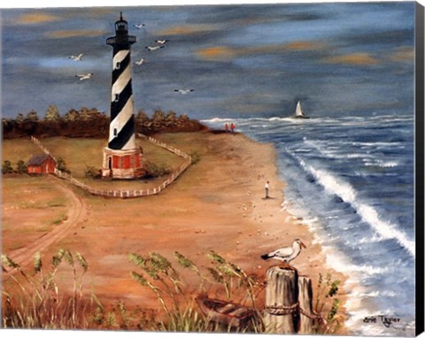 Framed Cape Hatteras and the Seagull Print