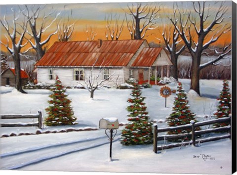 Framed Mom and Dad&#39;s in Winter Print
