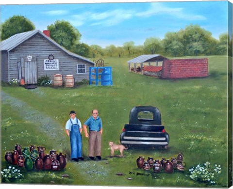 Framed Craig&#39;s Pottery Shop Print