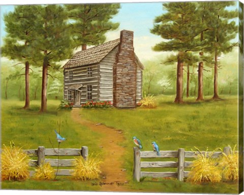 Framed Old Hickory Tavern In The Spring Print