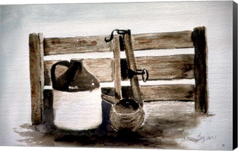 Framed Brown Jug Print