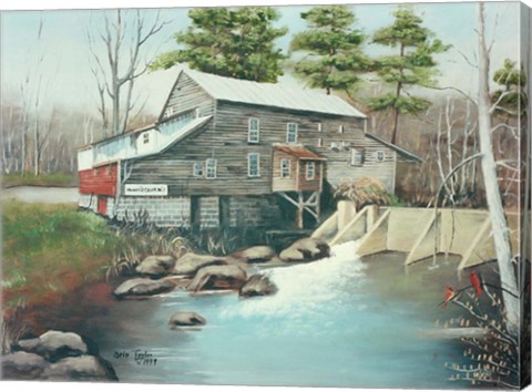 Framed Howard&#39;s Creek Mill Print