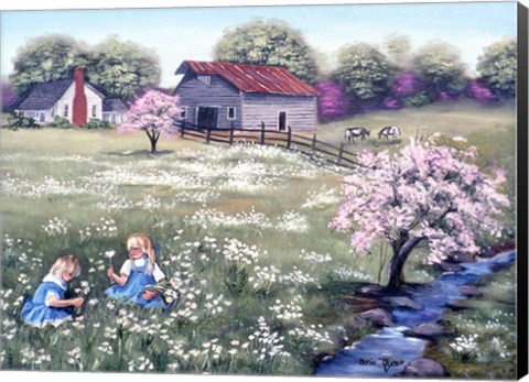 Framed Idylls of Summer Print