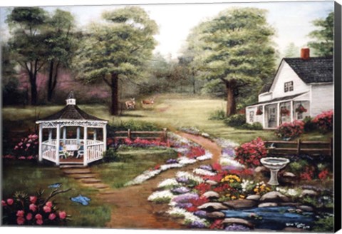 Framed Rock Garden Print