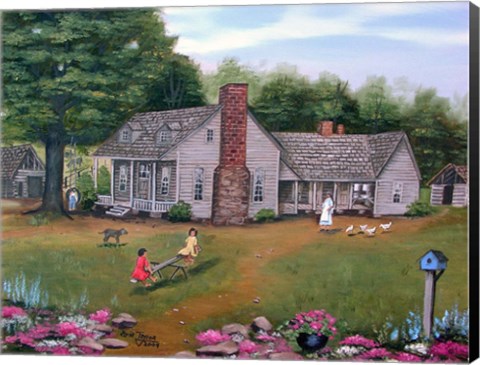 Framed Smith Place Seesawing Print
