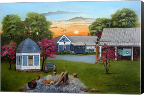 Framed Baker&#39;s Country Home Print