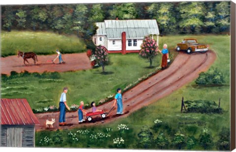 Framed Hildebran Farm Print