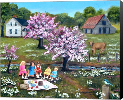 Framed Picnic 2 Print