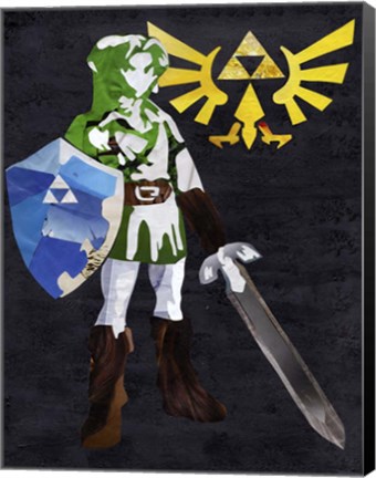 Framed Zelda2 Print