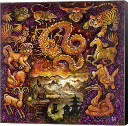 Framed Chinese Zodiac Print