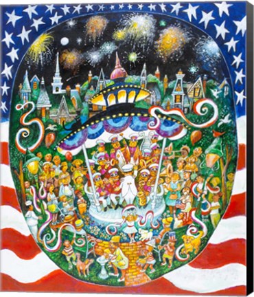 Framed God Bless America Print