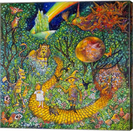 Framed Yellow Brick Road Print