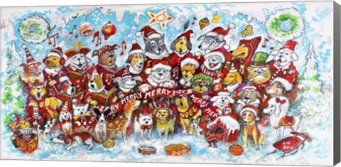 Framed Christmas Choir 1 Print